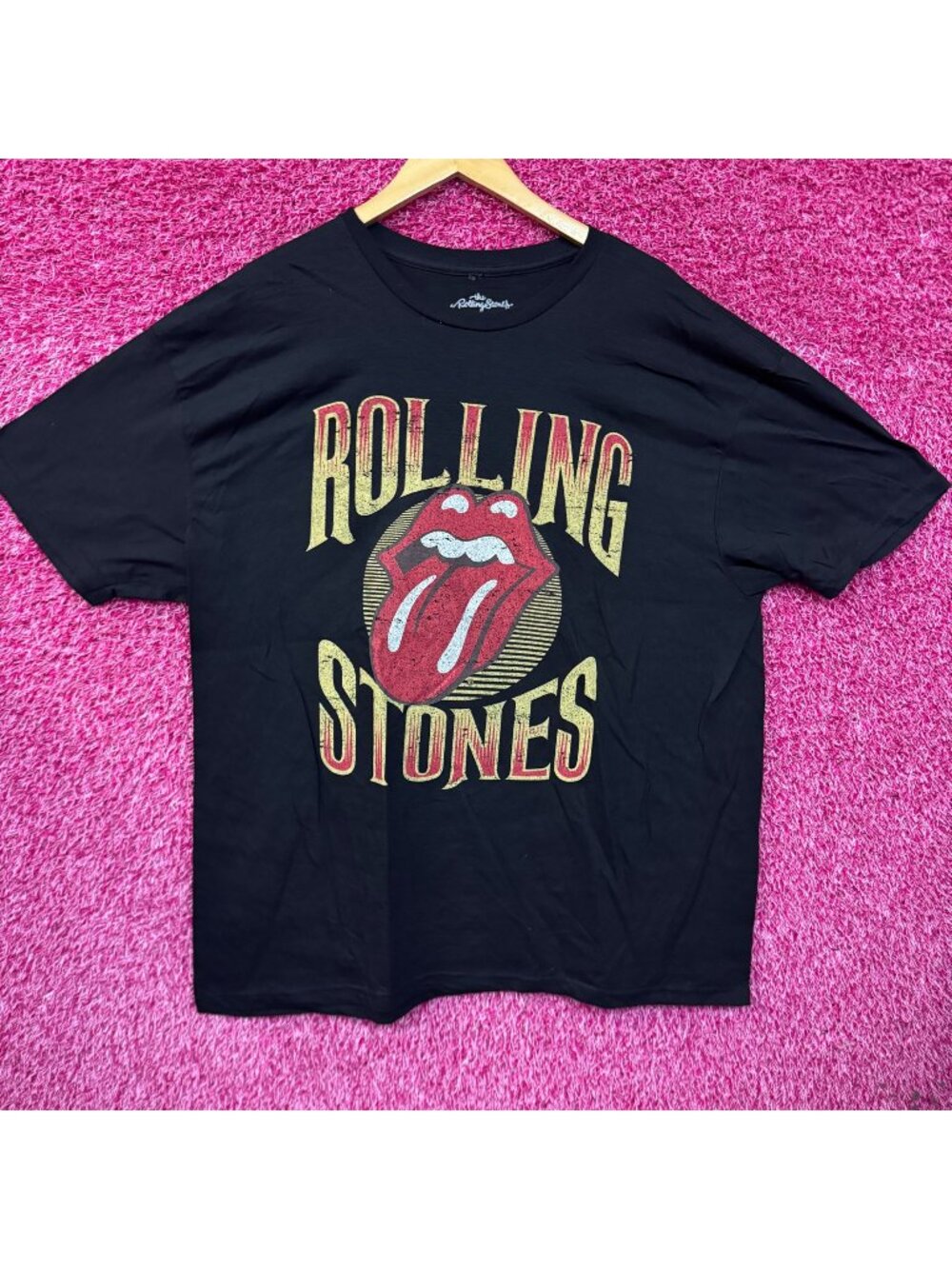 The Rolling Stones Hot Lips Logo Rock n Roll Band Tee 2XL
